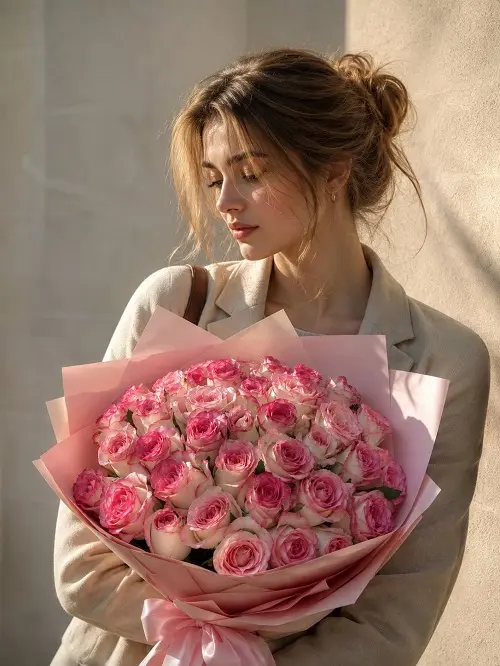 دسته گل رز هلندی