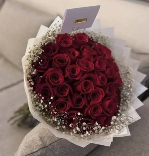 دسته گل رز