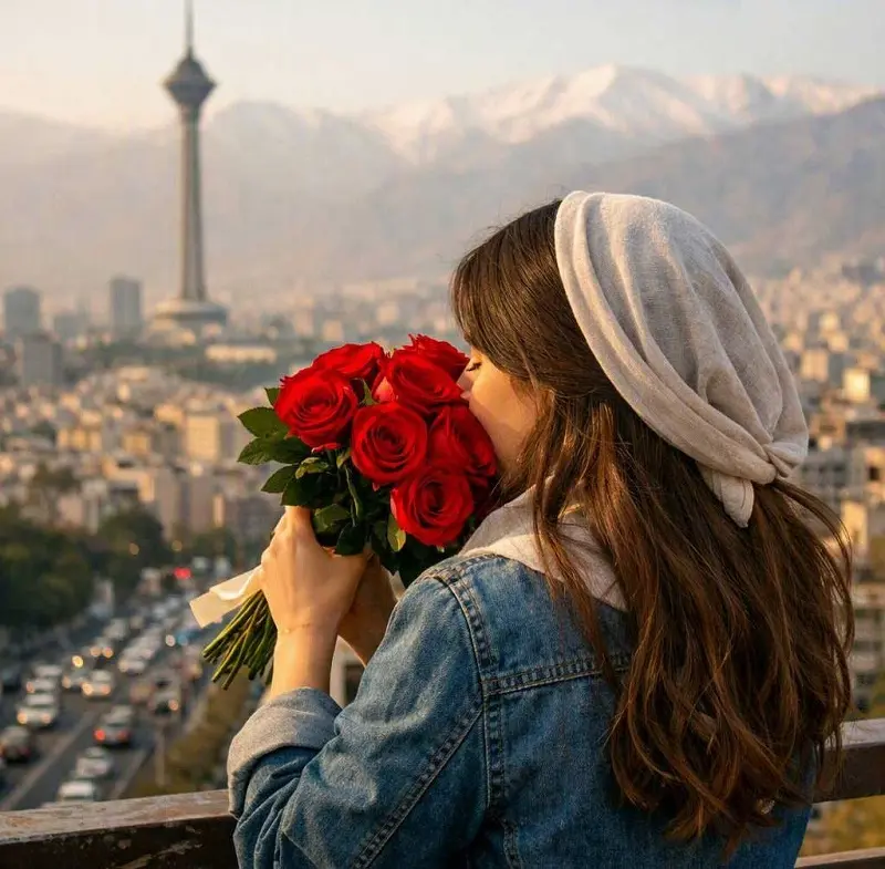 عکس گل رز عاشقانه